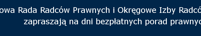 Dni bezpłatnych porad prawnych