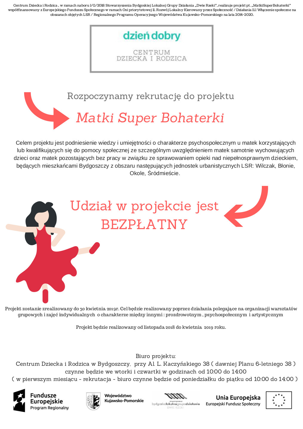 PLakat projektu Matki Super Bohaterki