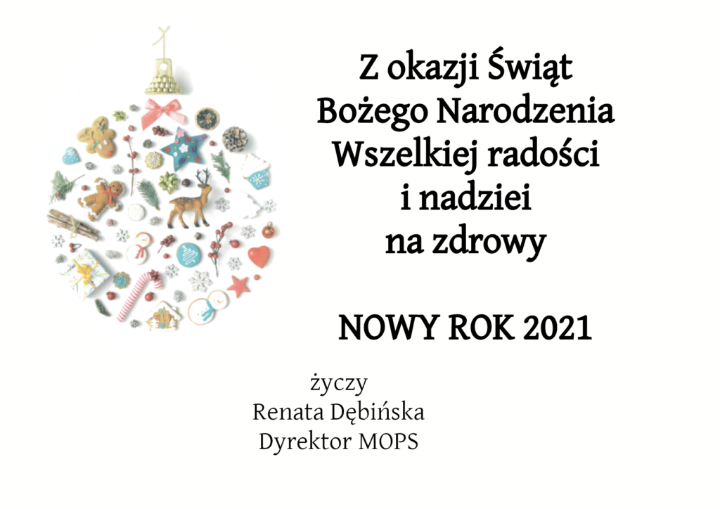 Życzenia noworoczne od Dyrektor na 2021